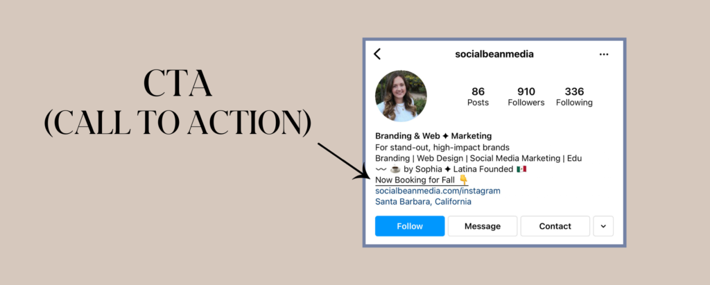 Social Bean Media - Instagram Call to Action Tips